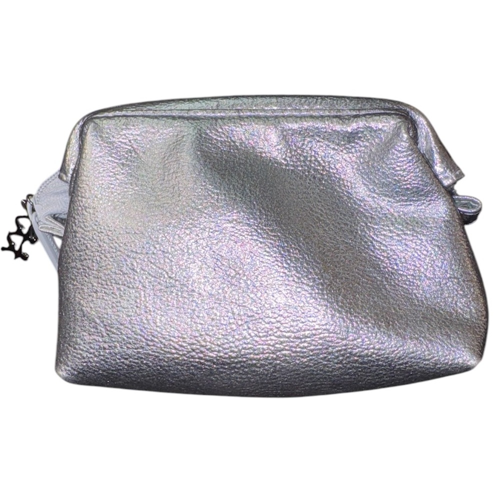 Bare Escentuals Silver Makeup Bag W Mirror - Picture 1 of 4